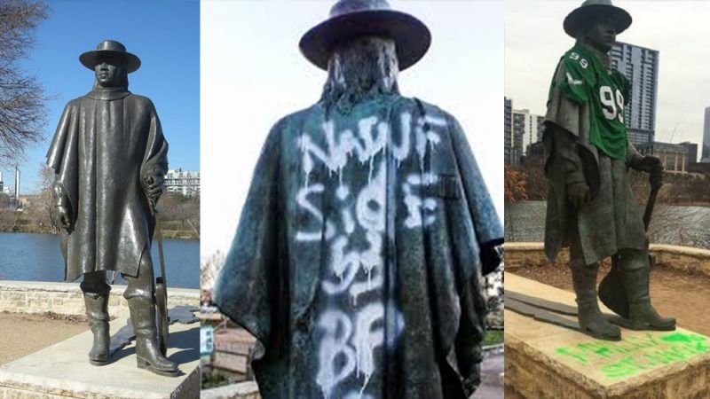 Stevie Ray Vaughan's statue found vandalised 