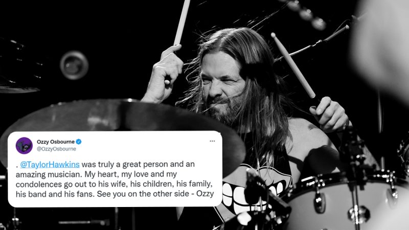 Jimmy Page, Elton John and more pay tribute to the late Foo Fighters' Taylor Hawkins