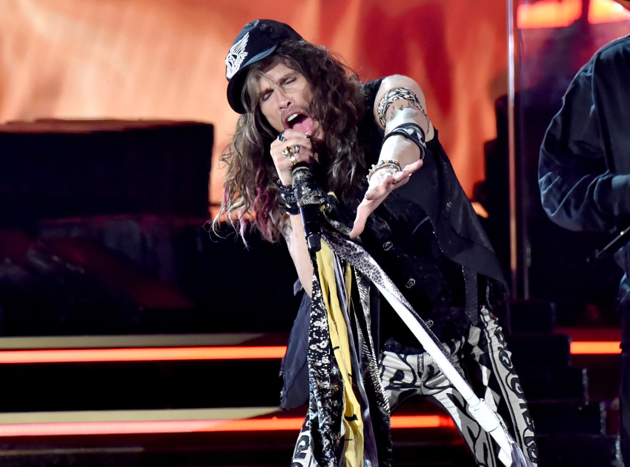 LOS ANGELES, CALIFORNIA - JANUARY 26: Aerosmith preform onstage during the 62nd Annual GRAMMY Awards at Staples Center on January 26, 2020 in Los Angeles, California. (Photo by Jeff Kravitz/FilmMagic)