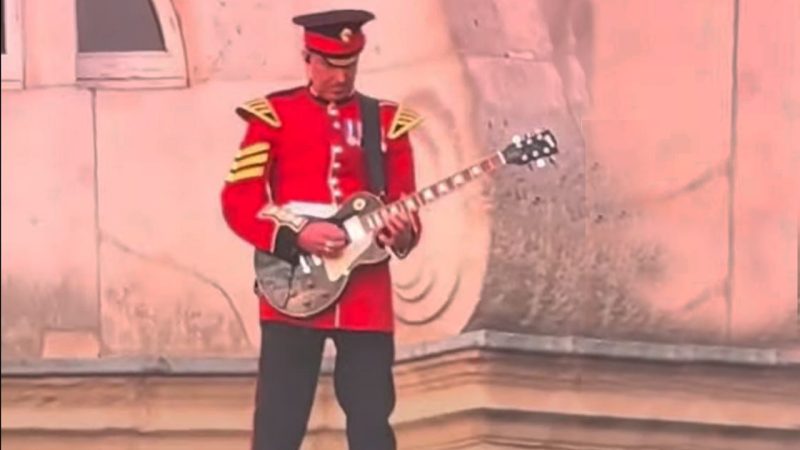 Clip of Royal Guard playing  Queen's 'Bohemian Rhapsody' on Buckingham Palace resurfaces online